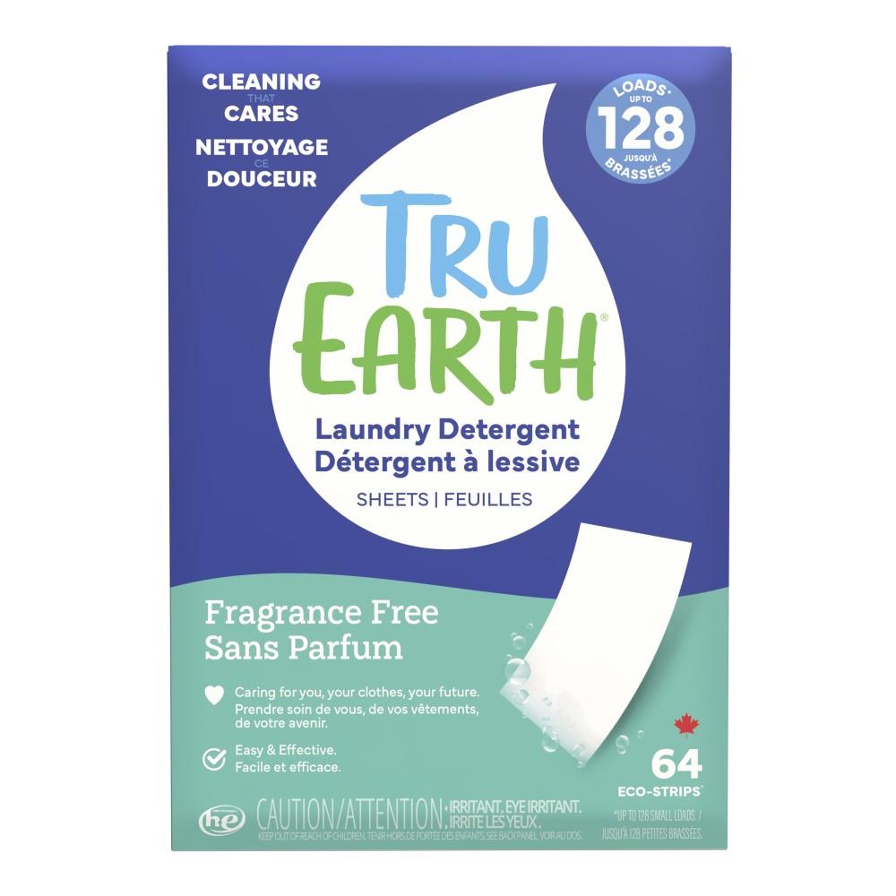 LAUNDRY DETERGENT STRIPS - FRAGRANCE FREE / 64 STRIPS