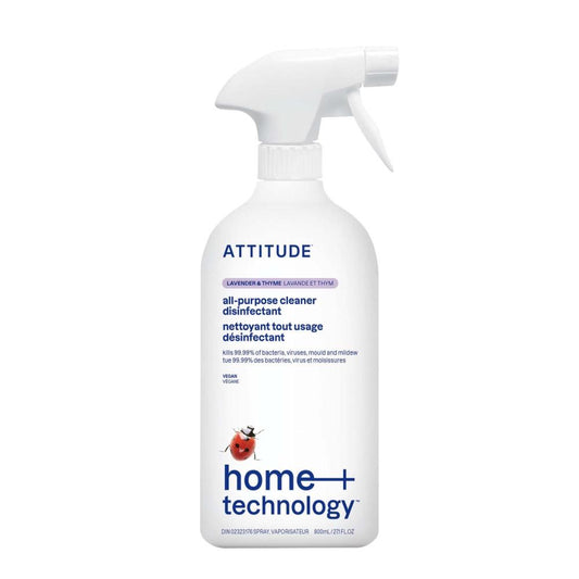 ATTITUDE CLEANER/DISINFECTANT THYME LAVENDER 800ml