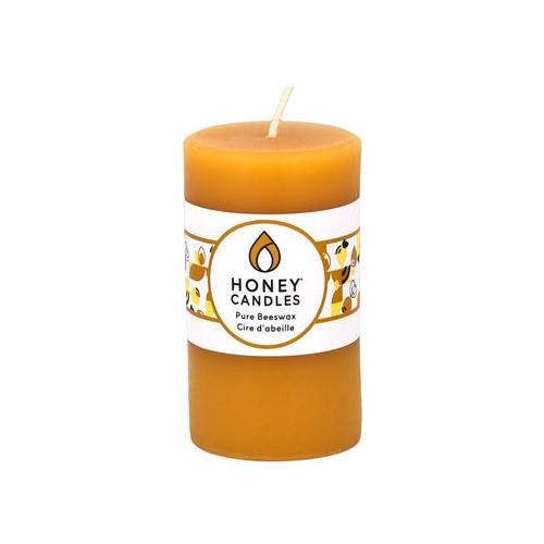 HC BEESWAX CANDLE SMALL 3.25"