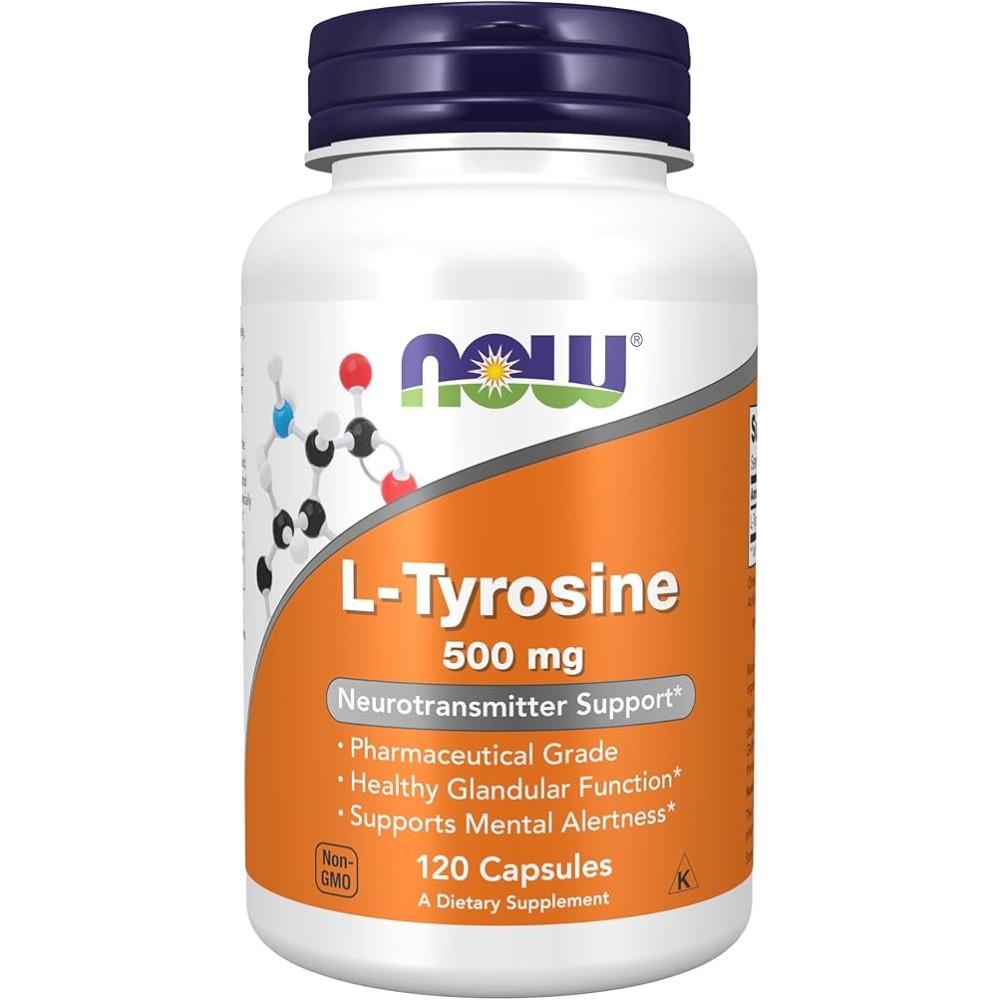 NOW L-TYROSINE - 500mg / 120 VCAPS