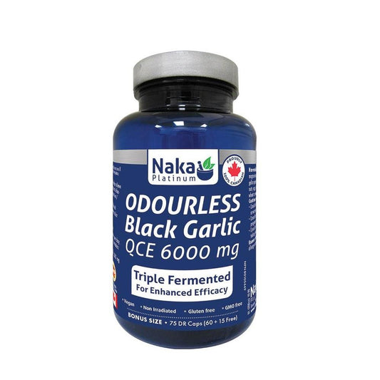 NAKA BLACK GARLIC ODOURLESS 3X FERMENTED / 75DRCAPS