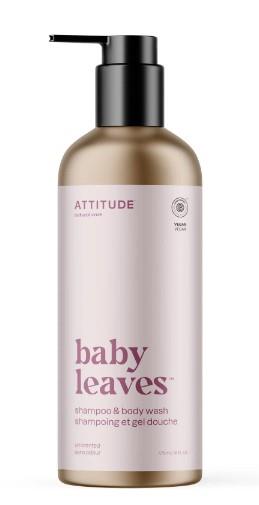 ATTITUDE BABY HAIR &BODY WASH FRAG FREE/295ML