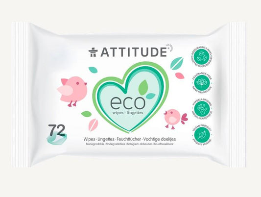 ATTITUDE CLEANING WIPES  72 WIPES