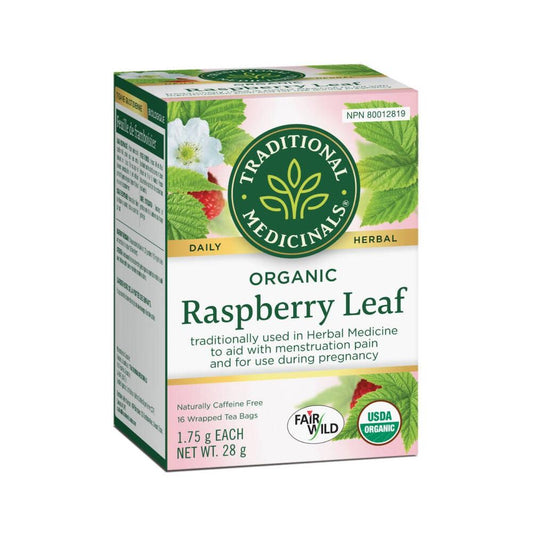 TRADITIONAL MEDICINALS TEA RASPBERRY LEAF - 16 BAGS