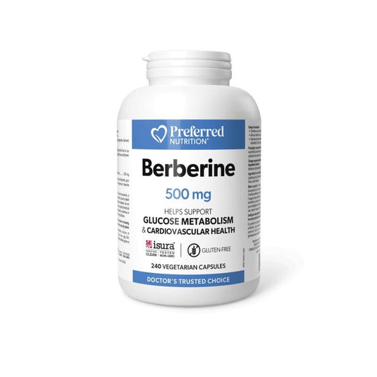 PREFERRED NUTRITION BERBERINE - 500mg / 240 VCAPS