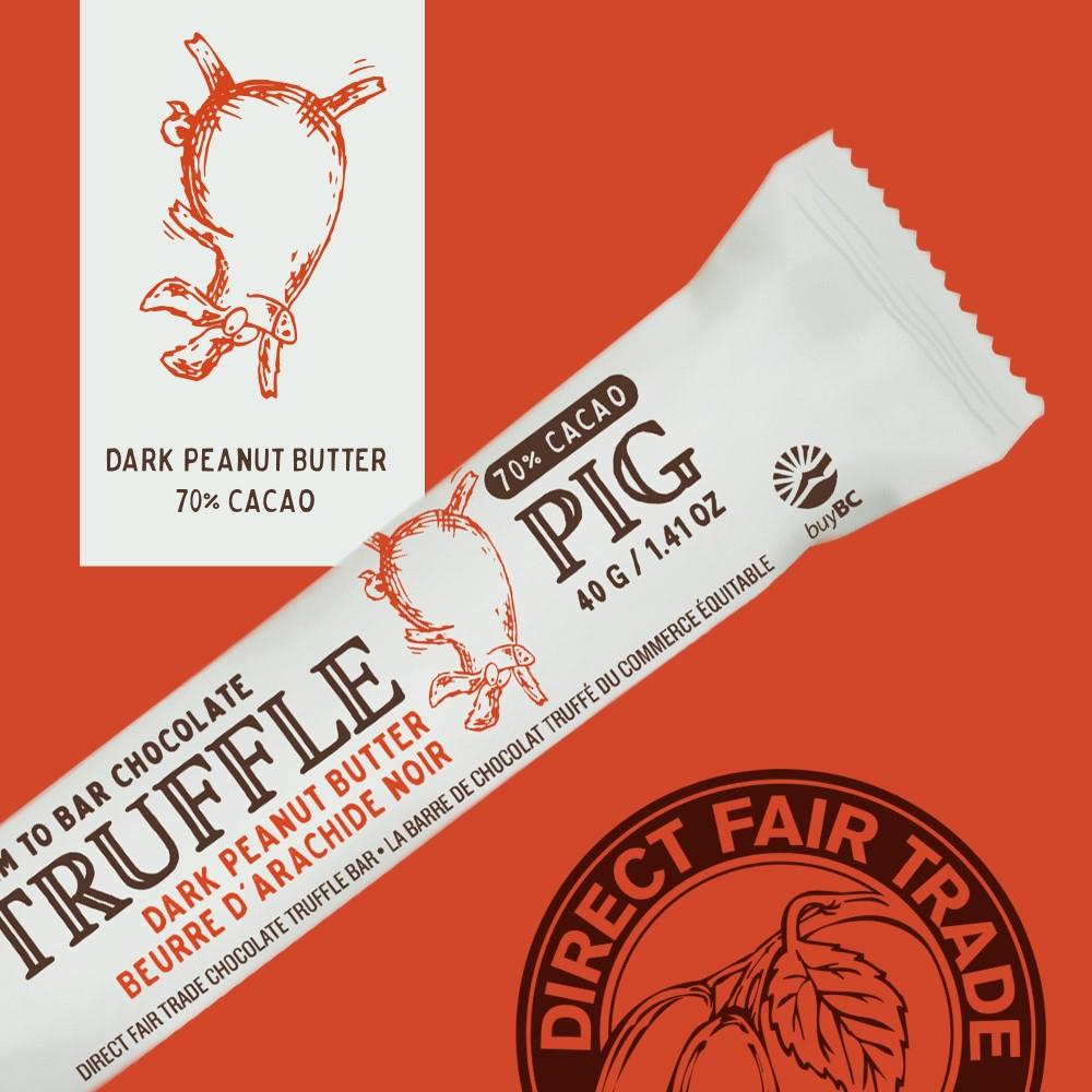 HB TRUFFLE PIG DARK PEANUTBUTT 40G