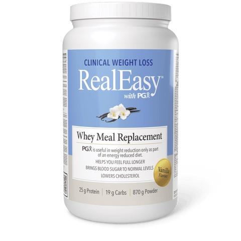 NATURAL FACTORS REAL EASY REPLACEMENT WHEY VANLLA/ 870G