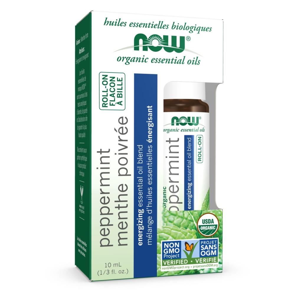 NOW OIL PEPPERMINT ROLL-ON / 10ML