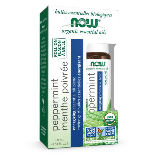NOW OIL PEPPERMINT ROLL-ON / 10ML