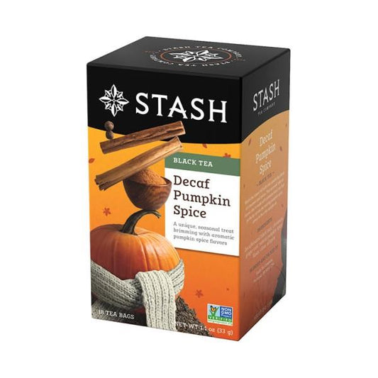 BLACK TEA DECAF PUMPKIN SPICE - 18 TEA BAGS