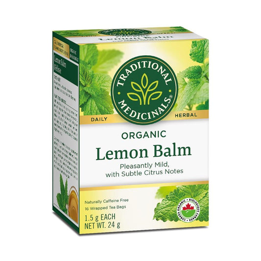 TRADITIONAL MEDICINALS TEA LEMON BALM - 16 TEA BAGS