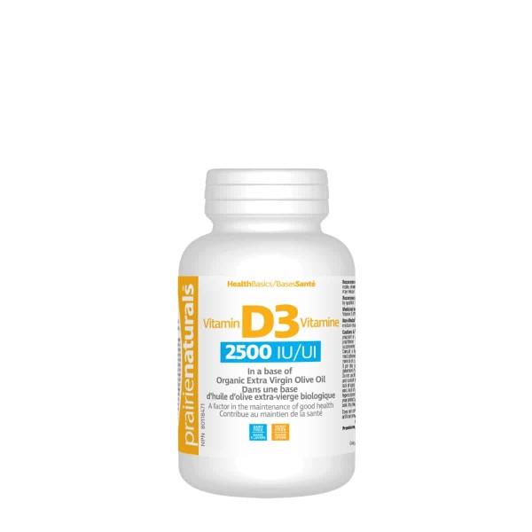 PRAIRIE NATURALS VITAMIN D3 2500 IU 90 SGELS