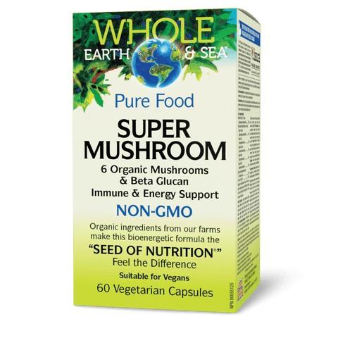 WHOLE EARTHE AND SEA PURE FOOD SUPER MUSHROOM 60VCAPS