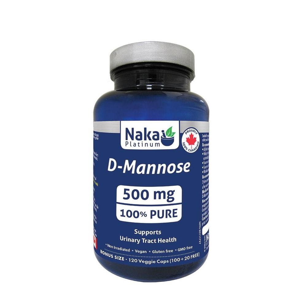 NAKA D-MANNOSE 500MG BONUS 120VCAPS (100+20)
