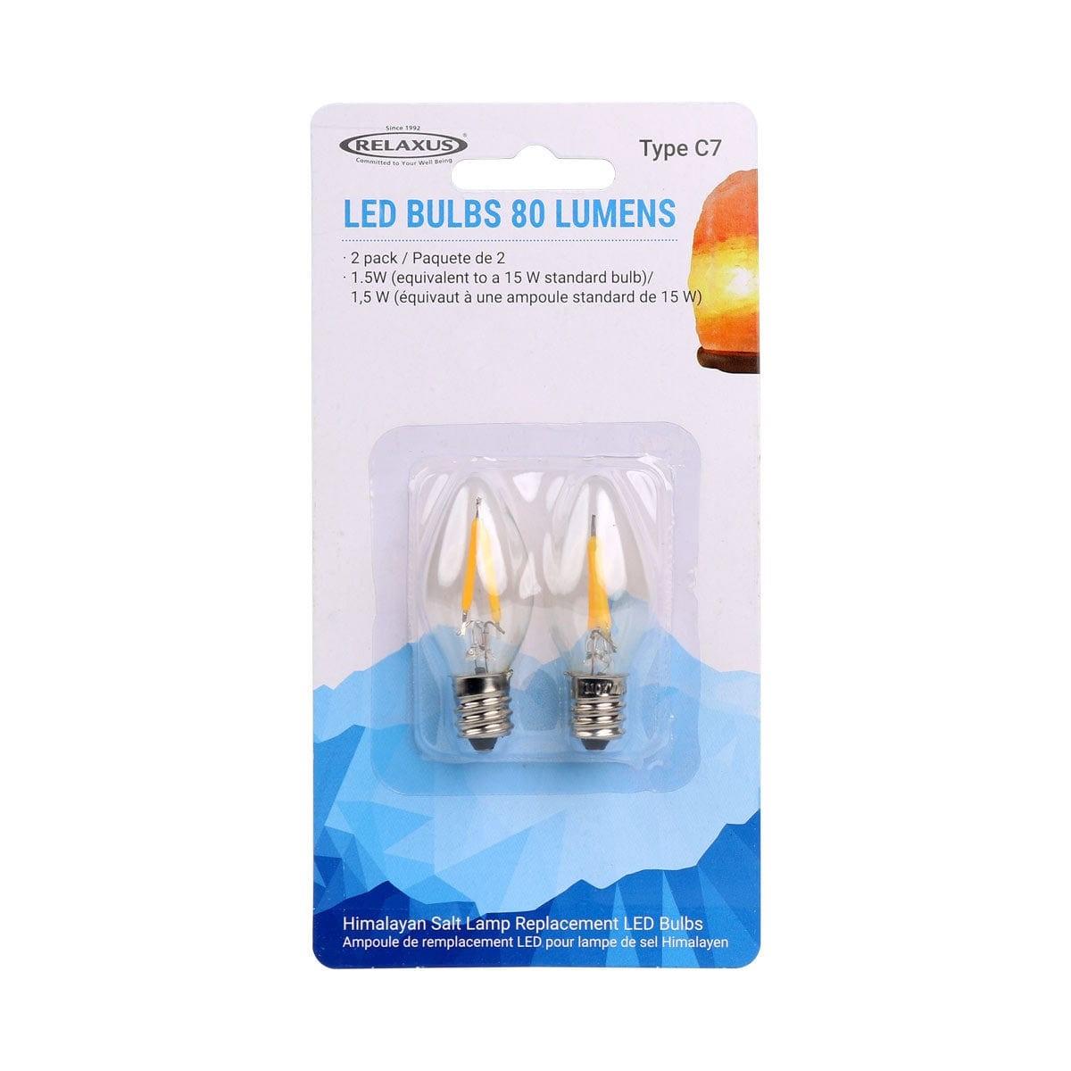 RELAXUS SALT LAMP BULBS LED SET OF 2 / 1.5 W