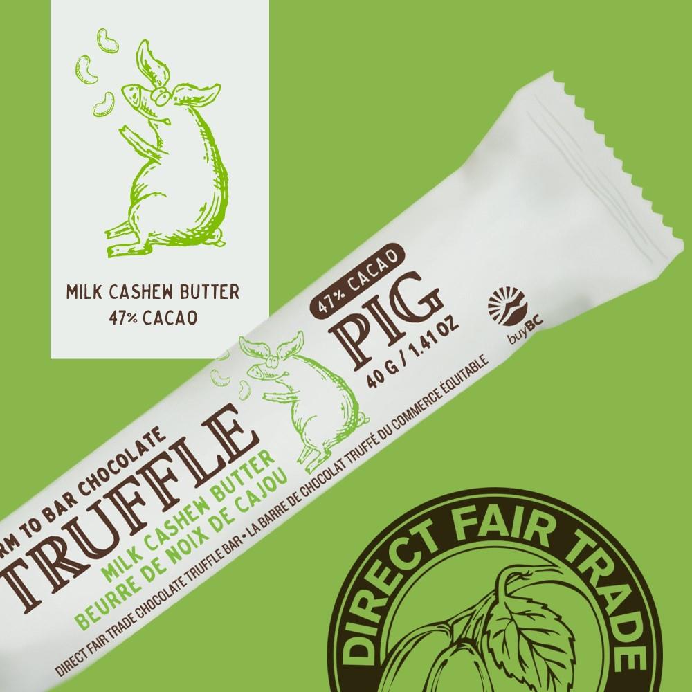 HB TRUFFLE PIG MILK CASHEW BUT 40G