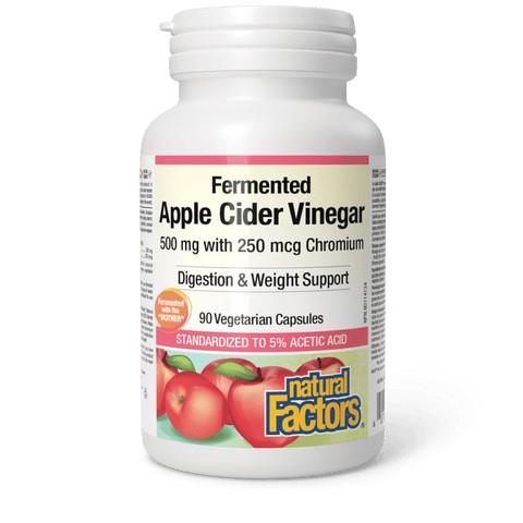 NATURAL FACTORS APPLE CIDER VINEGAR wCHROMIUM 90VCAPS