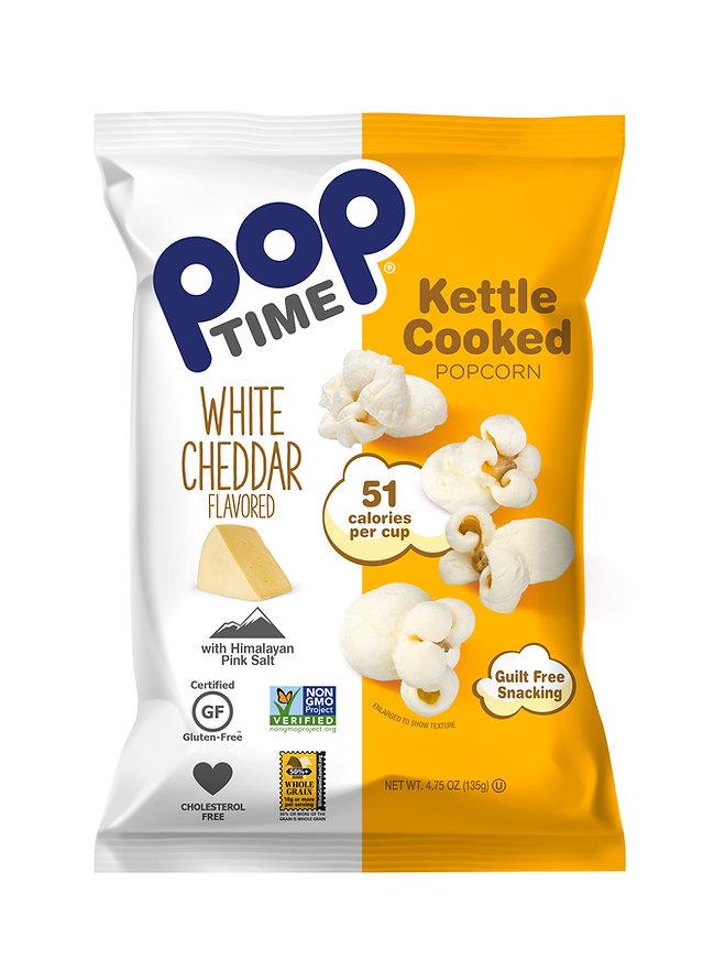POP TIME POPCORN WH CHEDDAR 135G