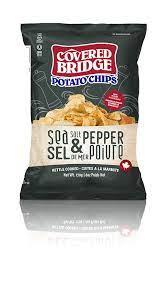 COVERED BRIDGE CHIPS SALT & PEPPER 170G