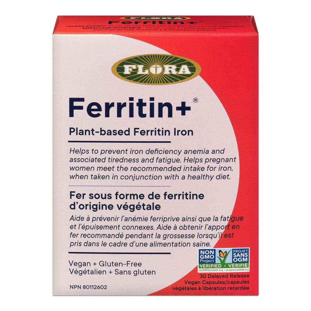 FLORA FERRITIN+ PLANT-BASED IRON 30 DELAYED RELEASE CAPS
