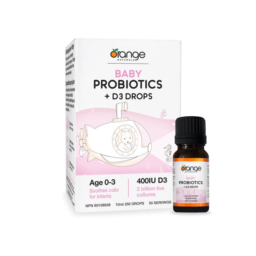 ORANGE NATURALS PROBIOTICS BABY +D3 10ML