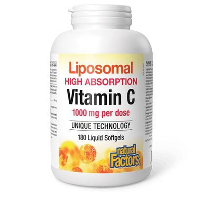 NATURAL FACTORS VITAMIN C LIPOSOMAL 1000MG/180SGELS
