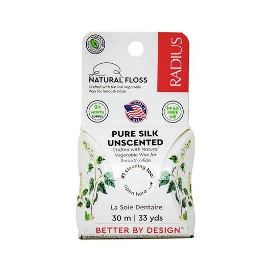 RADIUS DENTAL FLOSS PURE SILK 33 YARDS