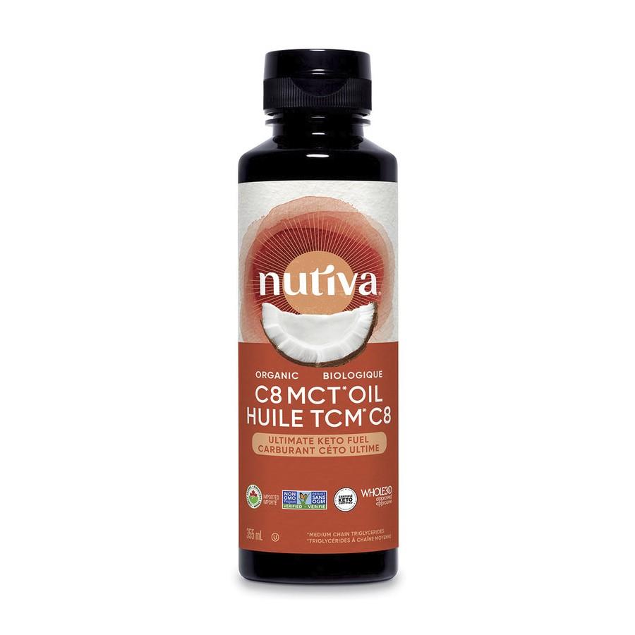 NUTIVA MCT OIL C8 ORGANIC 355ML