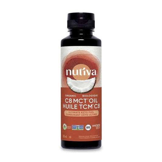 NUTIVA MCT OIL C8 ORGANIC 355ML
