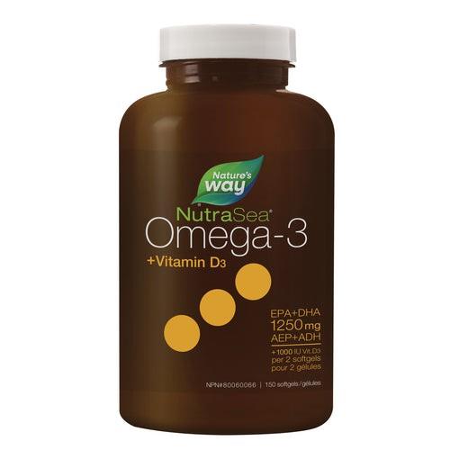 NUTRASEA+D OMEGA-3  EPA+DHA 1250MG / 150SGELS