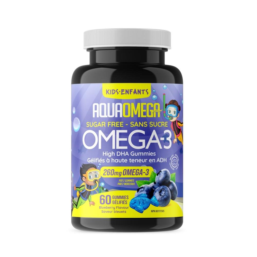 OMEGA-3 KIDS HIGH DHA - BLUEBERRY / 60 GUMMIES
