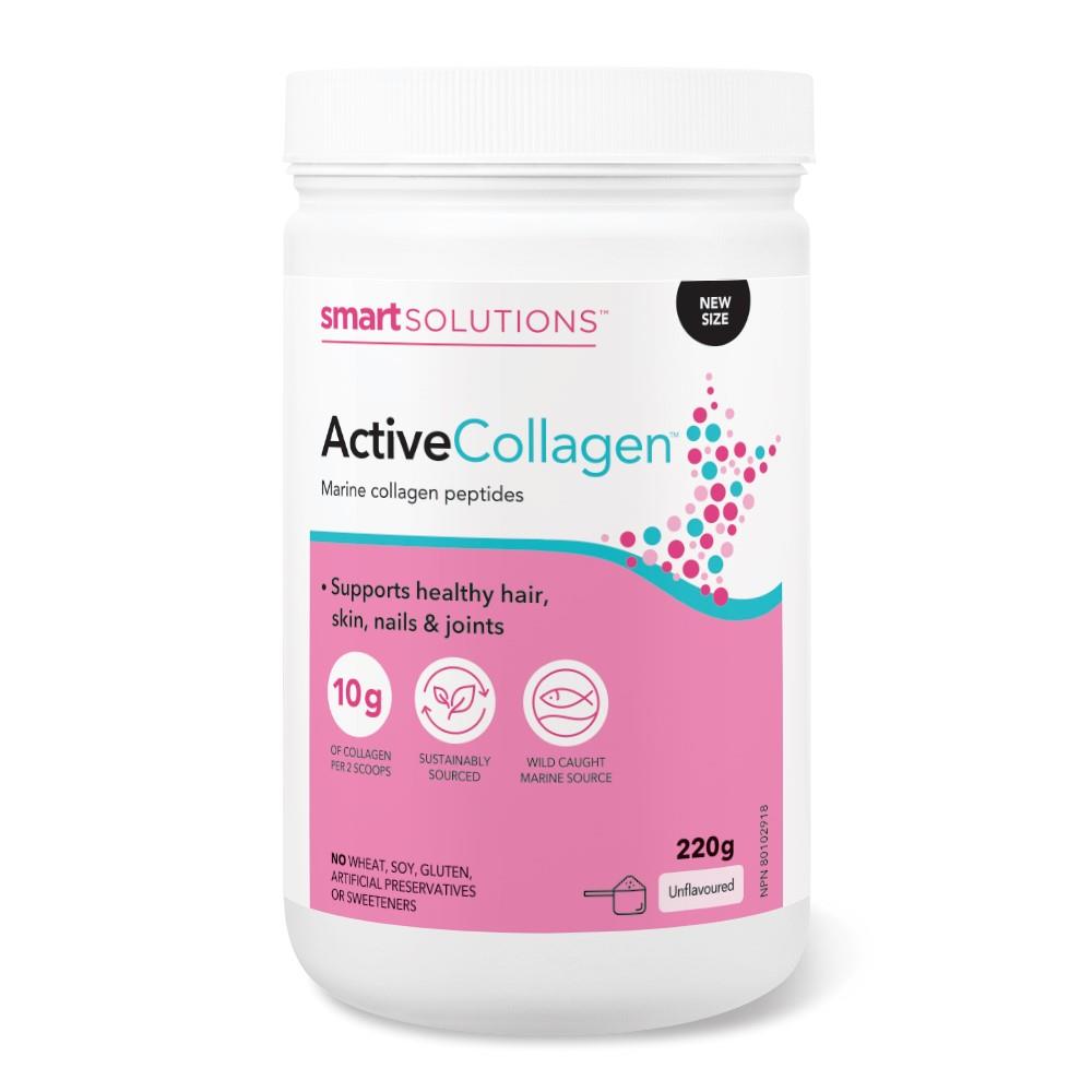 SMART SOLUTIONS ACTIVE COLLAGEN POWDER - UNFLAVOURED / 220g