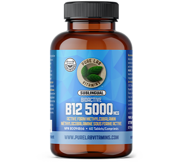 PURE LAB VITAMIN B12  5000MCG / 60STABS