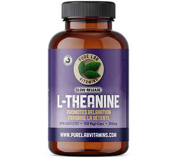 PURE LAB L-THEANINE SLOW RELEA 200MG / 60VCAPS