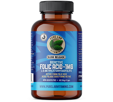 PURE LAB FOLIC ACID BIOACTIVE  SLOW RELEASE / 60VCAPS