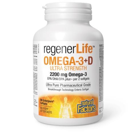 NF REGENERLIFE OMEGA 3 & D 90SGELS/2200MG