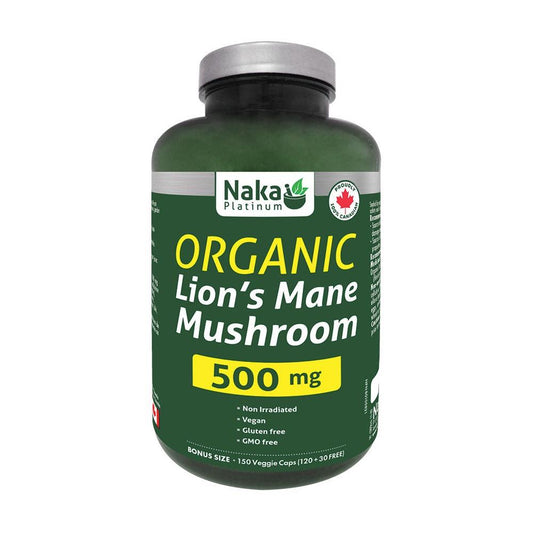 NAKA LION'S MANE ORGANIC 500MG /150VCAPS