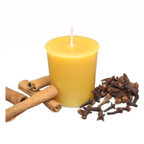 HC BEESWAX VOTIVE MULLED SPICE