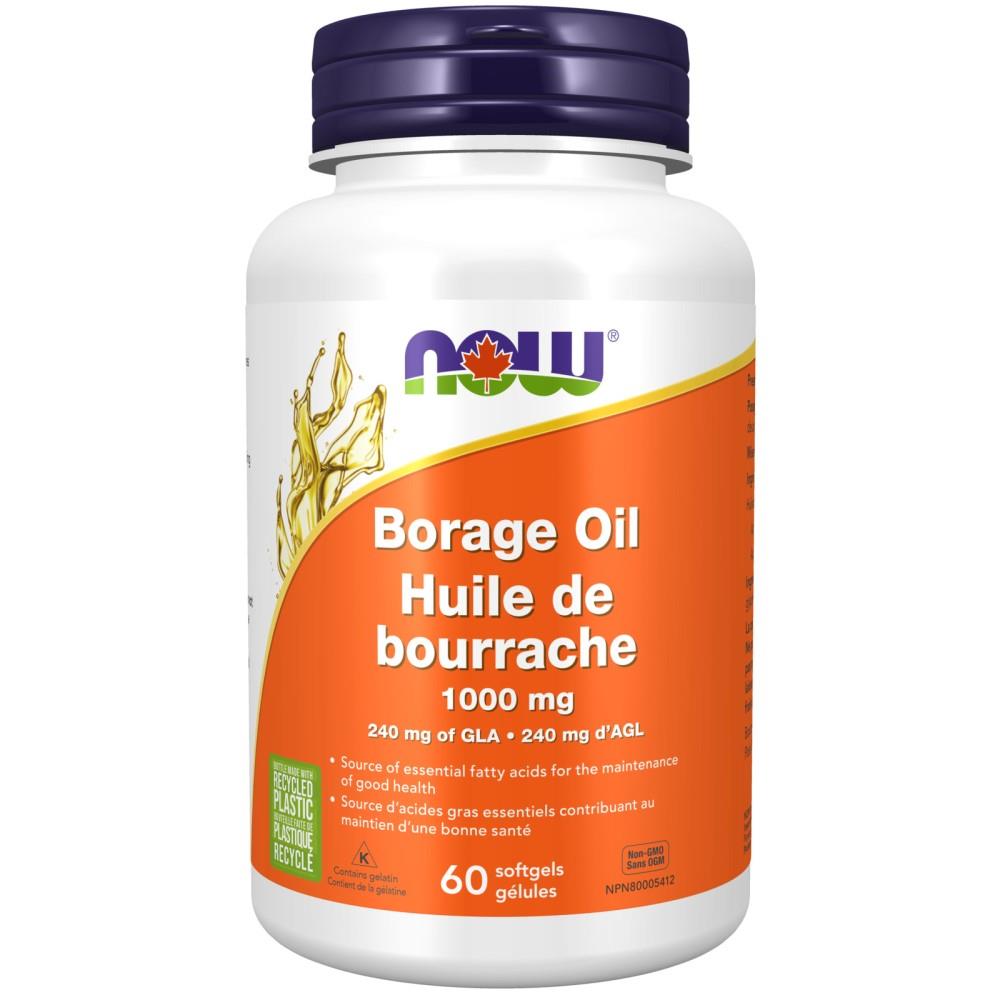 NOW BORAGE OIL - 1000mg / 120 SGELS