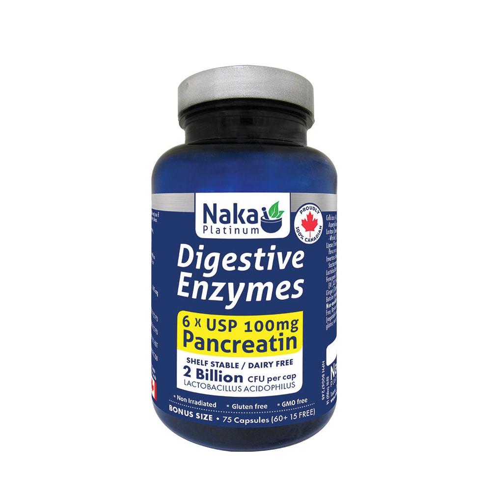 NAKA DIGESTIVE ENZYME PANCREAT 75 (60 + 15) VCAP