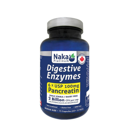 NAKA DIGESTIVE ENZYME PANCREAT 75 (60 + 15) VCAP