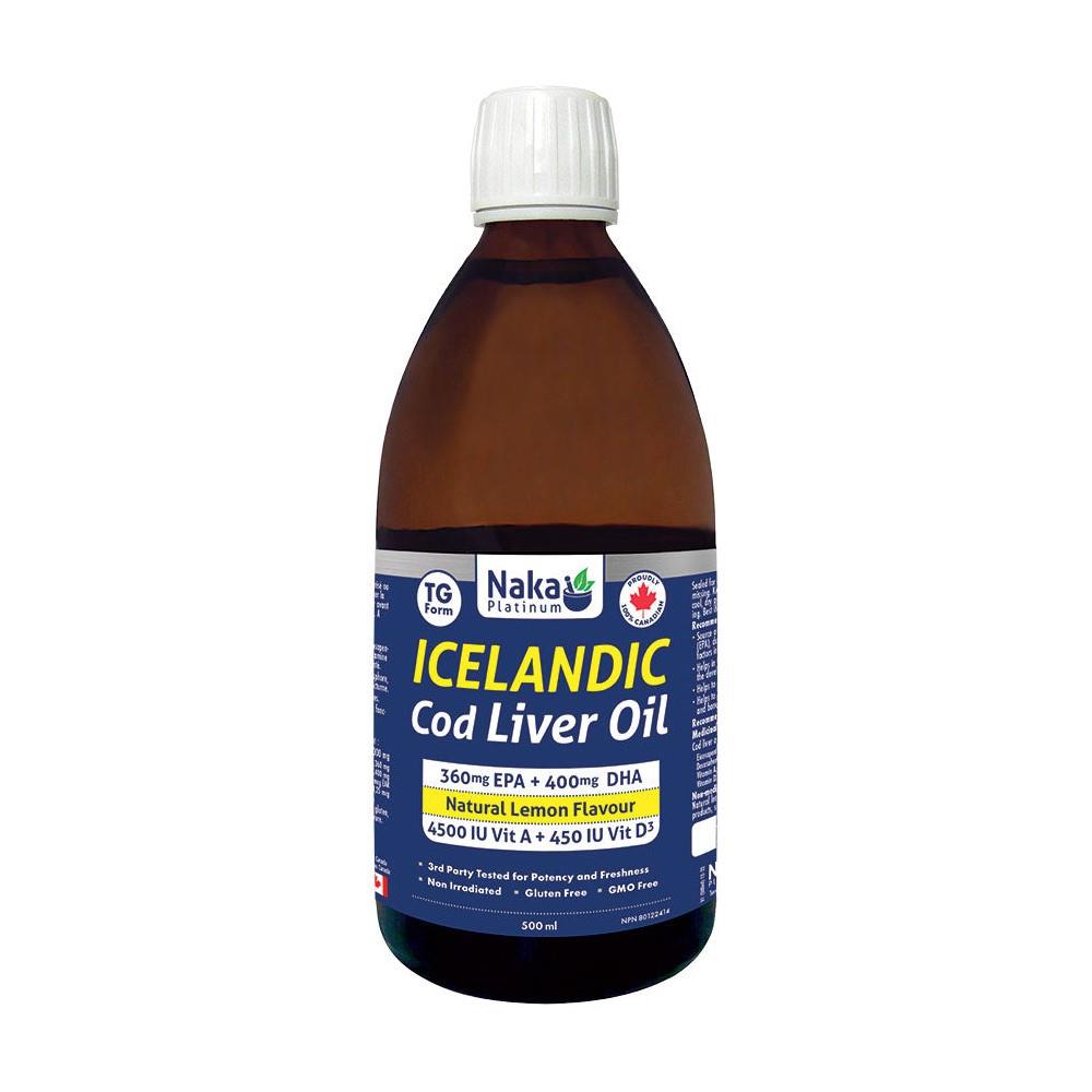 NAKA COD LIVER OIL LEMON 500ML