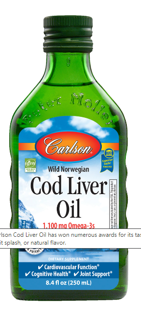 CARLSON COD LIVER OIL UNFLAVOR 250ML