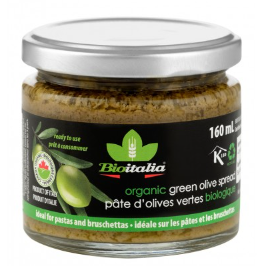 BIOITALIA GREEN OLIVE SPREAD 160ML