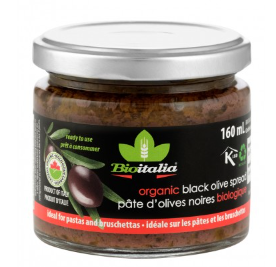 BIOITALIA BLACK OLIVE SPREAD 160ML