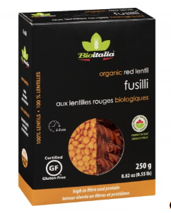 BIOITALIA FUSILLI RED LENTIL 250G