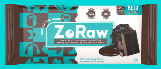 ZORAW DARK CHOC BAR PROTEIN 60%