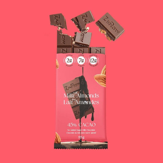 MILK CHOCOLATE BAR WITH PROTEIN - ALMOND / 55g