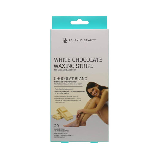 RELAXUS WAX STRIPS WHITE CHOC 20 STRIPS