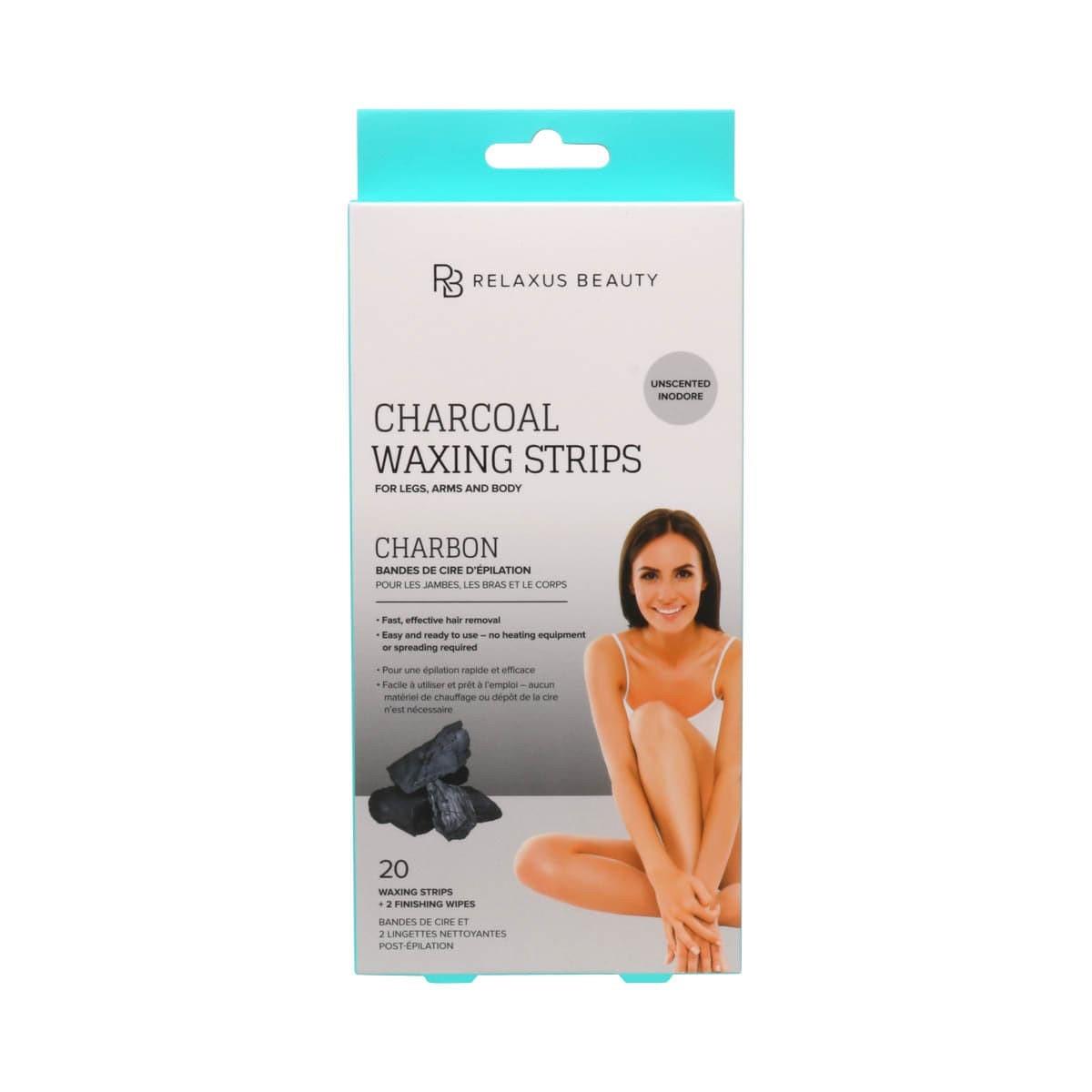 RELAXUS WAX STRIPS CHARCOAL 20 STRIPS